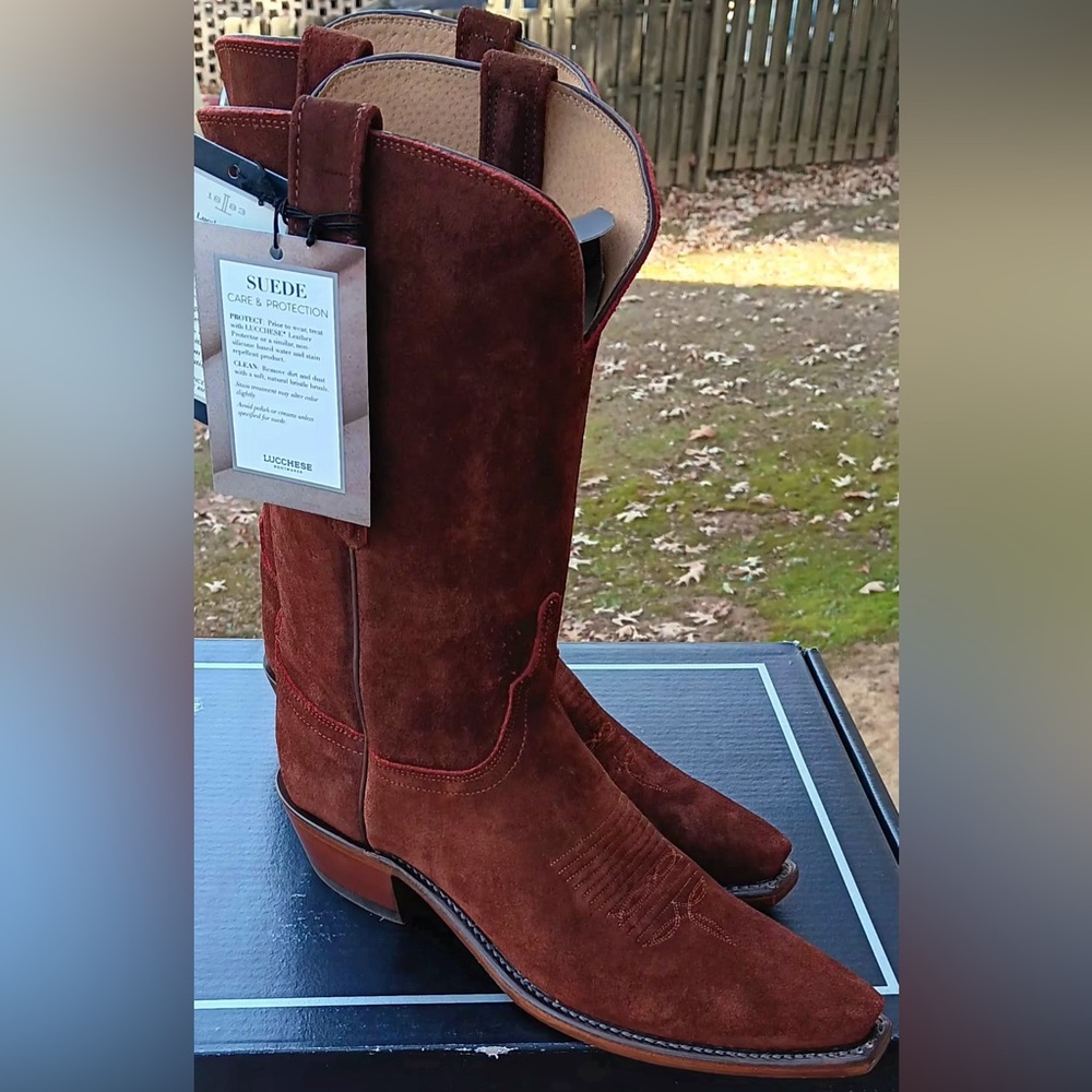 Brand New * Lucchese Women's Red Dirt Eleanor Cowboy Boots *Size 11 * Men * $350